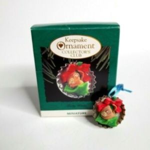 1993 Hallmark Miniature Ornament Forty Winks
